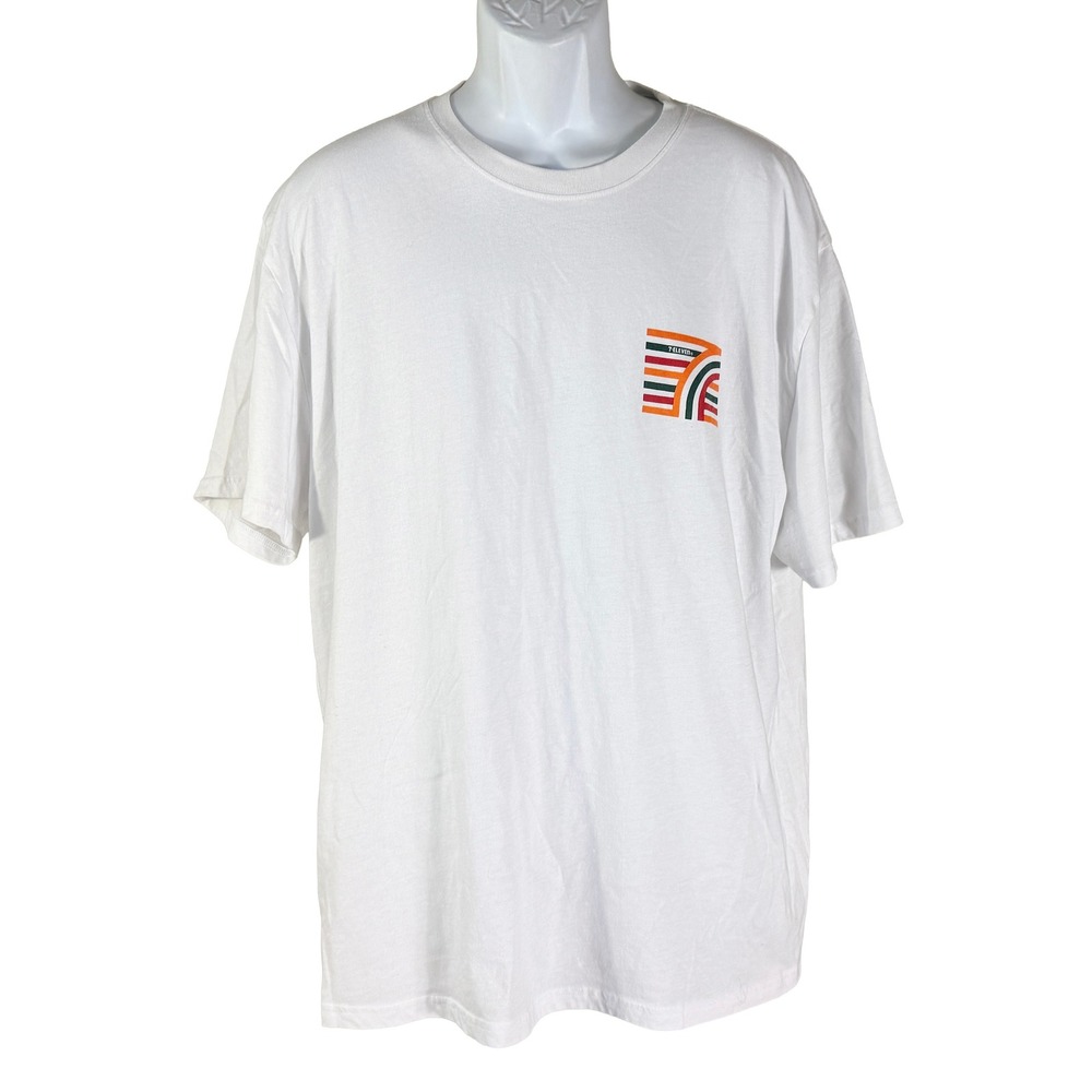 7-Eleven Graphic T-Shirt Mens 2X White Short Sleeve Logo Print Tee